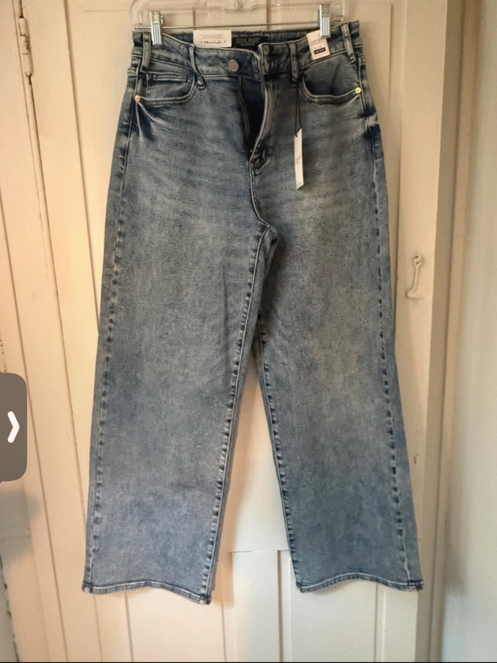 NWT Judy Blue HW Wilhelmina Wide Leg Jeans Light Wash Size 5/27